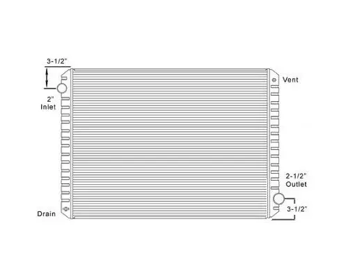 FORD L8000 RADIATOR ASSEMBLY