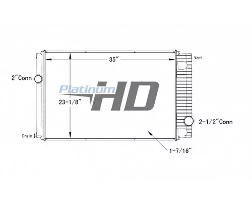 FORD L8000 RADIATOR ASSEMBLY