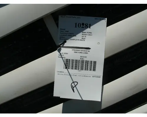FORD L8501 Hood