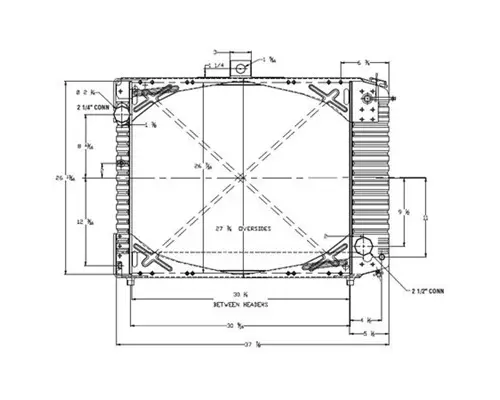 FORD LN8000 RADIATOR ASSEMBLY