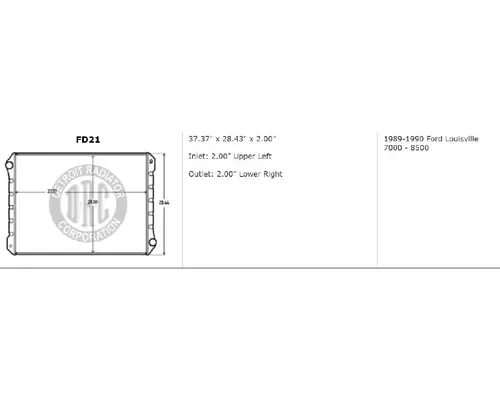 FORD LTS9000_FD21 Radiator