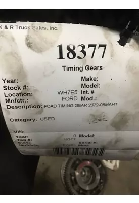 FORD  Timing Gears