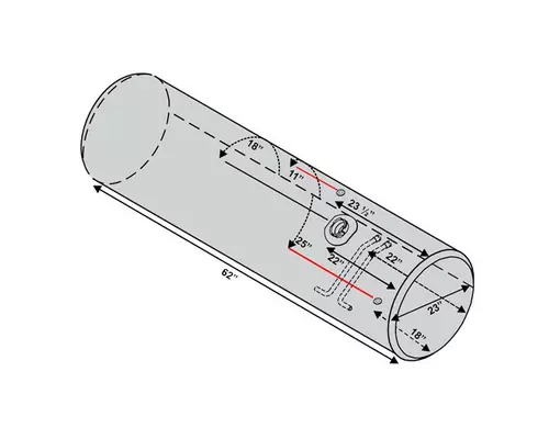 FREIGHTLINER 105-114 GALLON FUEL TANK