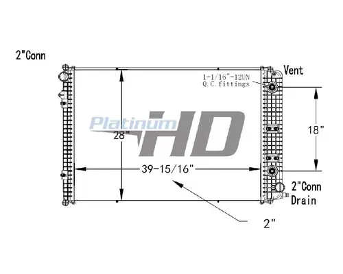 FREIGHTLINER 108SD RADIATOR ASSEMBLY