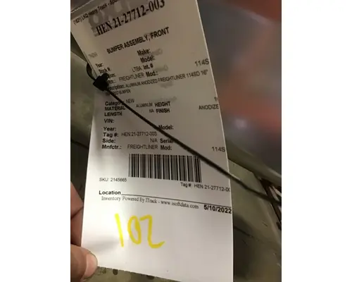 FREIGHTLINER 114SD 2011-2026 BUMPER ASSEMBLY, FRONT