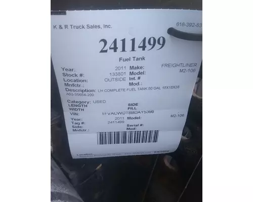 FREIGHTLINER 50 gallons Fuel Tank