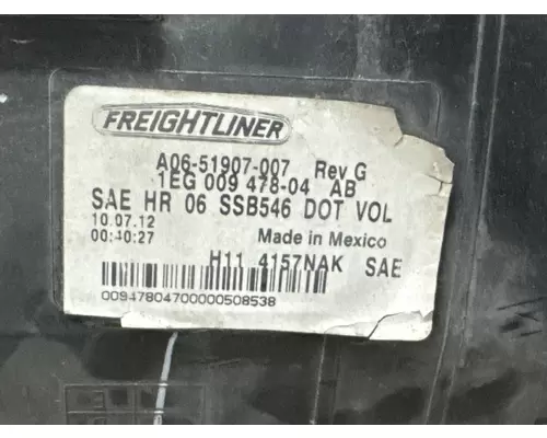 FREIGHTLINER A06-51907-007 Headlamp Assembly