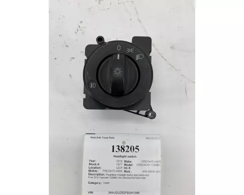 FREIGHTLINER A06-58685-000 Headlight switch