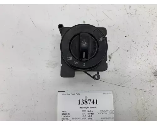 FREIGHTLINER A06-58685-000 Headlight switch