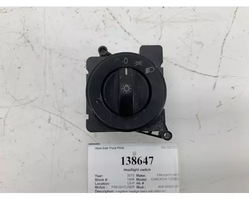 FREIGHTLINER A06-58685-001 Headlight switch