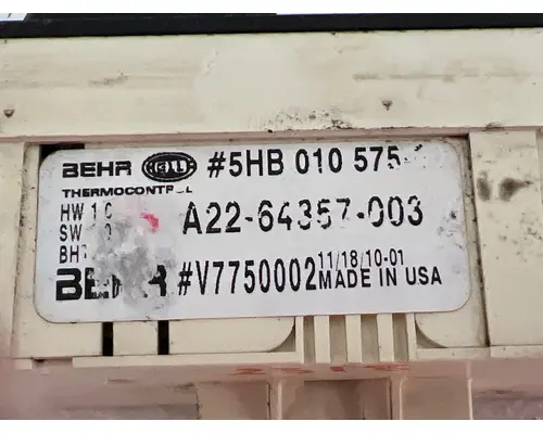FREIGHTLINER A22-64357-003 Temperature Control