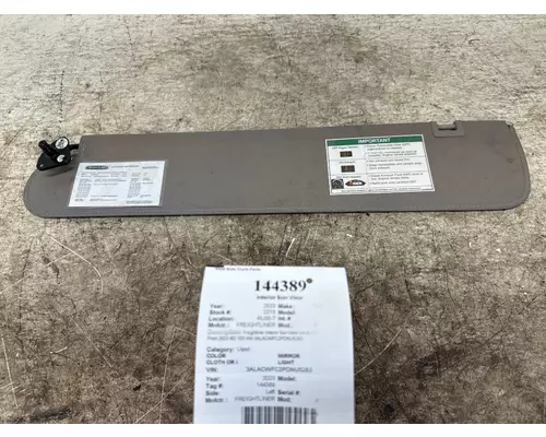 FREIGHTLINER A22-68491-009 Interior Sun Visor