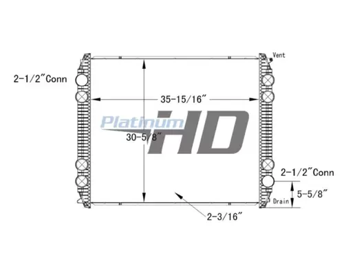FREIGHTLINER ARGOSY RADIATOR ASSEMBLY