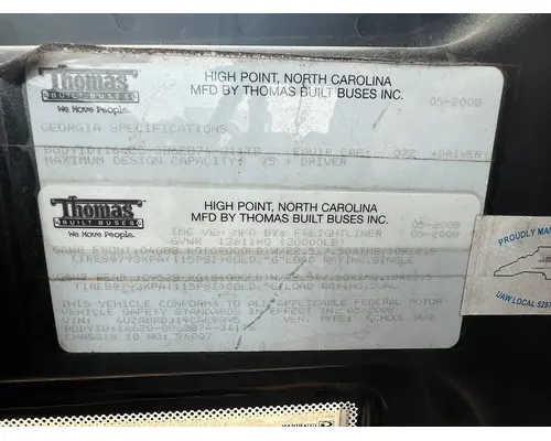 FREIGHTLINER B2 Bus Chassis Bumper Assembly, Front