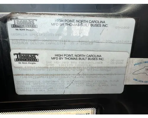 FREIGHTLINER B2 Bus Chassis Turbocharger  Supercharger