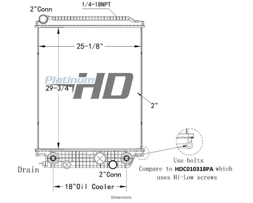 FREIGHTLINER B2 RADIATOR ASSEMBLY