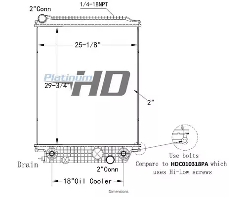 FREIGHTLINER B2 RADIATOR ASSEMBLY