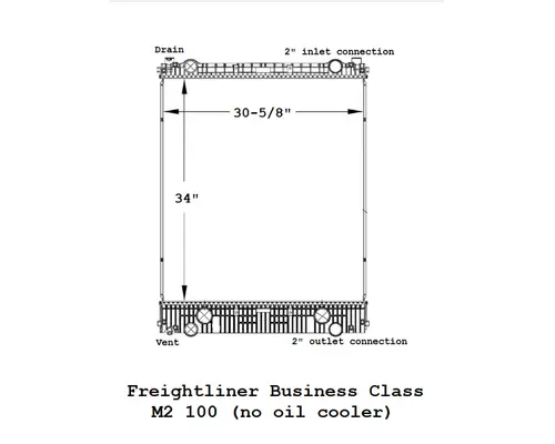 FREIGHTLINER Business Class M2 100 Radiator