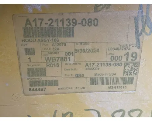 FREIGHTLINER Business Class M2 106 Hood