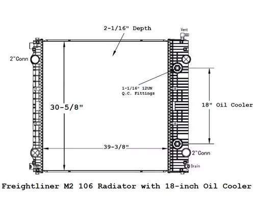 FREIGHTLINER Business Class M2 106 Radiator