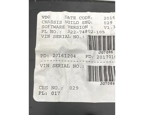 FREIGHTLINER Business Class M2 Instrument Cluster