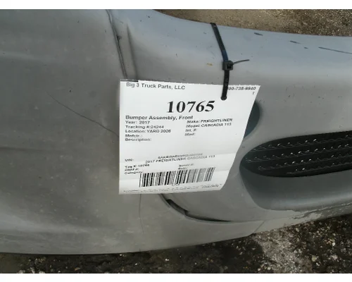 FREIGHTLINER CASCADIA 113 Bumper Assembly, Front