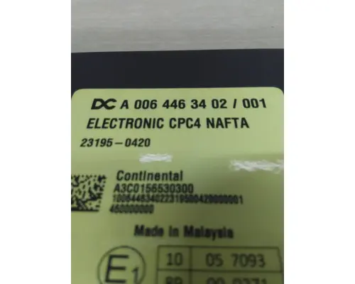 FREIGHTLINER CASCADIA 113 CAB CONTROL UNIT MODULE