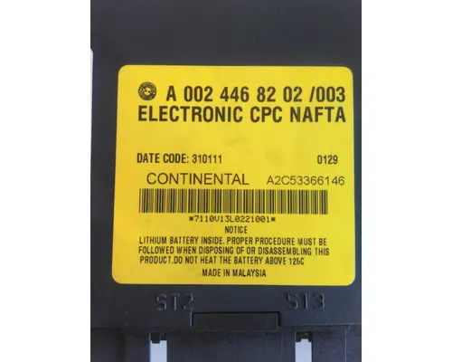 FREIGHTLINER CASCADIA 113 CAB CONTROL UNIT MODULE