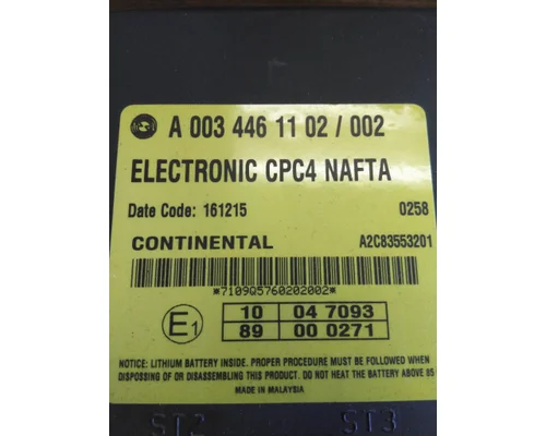FREIGHTLINER CASCADIA 113 CAB CONTROL UNIT MODULE