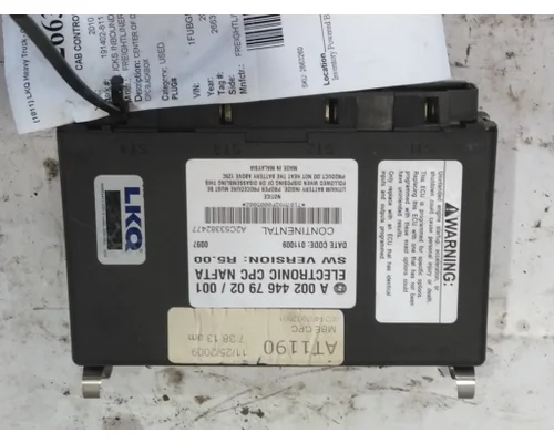 FREIGHTLINER CASCADIA 113 CAB CONTROL UNIT MODULE