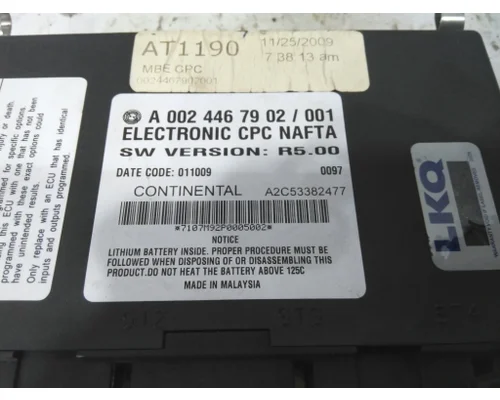 FREIGHTLINER CASCADIA 113 CAB CONTROL UNIT MODULE