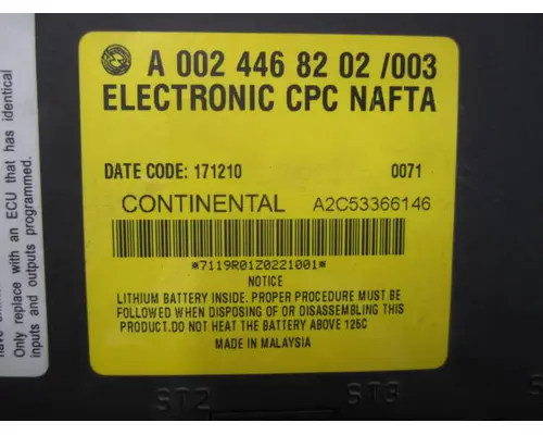 FREIGHTLINER CASCADIA 113 CHASSIS CONTROL MODULE (CCM)