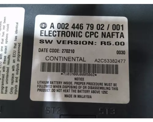 FREIGHTLINER CASCADIA 113 CHASSIS CONTROL MODULE (CCM)