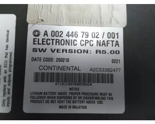 FREIGHTLINER CASCADIA 113 CHASSIS CONTROL MODULE (CCM)