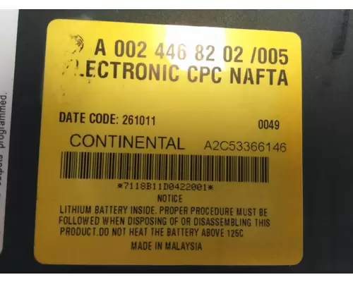 FREIGHTLINER CASCADIA 113 CHASSIS CONTROL MODULE (CCM)
