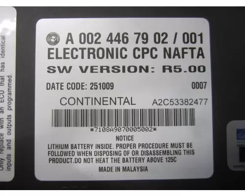 FREIGHTLINER CASCADIA 113 CHASSIS CONTROL MODULE (CCM)