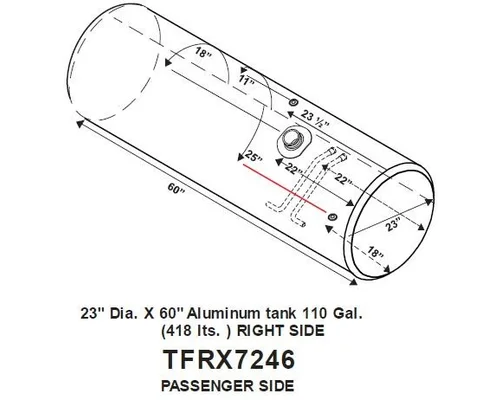 FREIGHTLINER CASCADIA 113 FUEL TANK