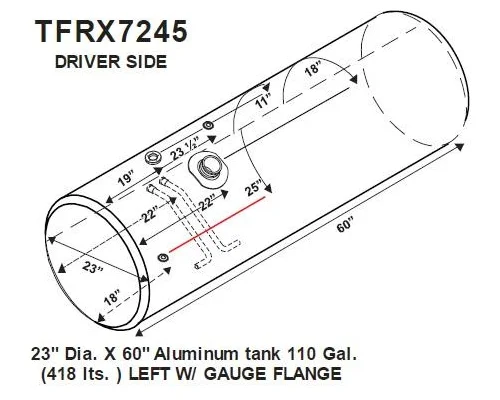 FREIGHTLINER CASCADIA 113 FUEL TANK