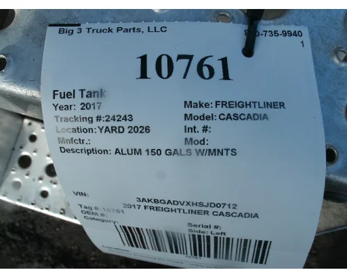 FREIGHTLINER CASCADIA 113 Fuel Tank