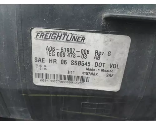 FREIGHTLINER CASCADIA 113 HEADLAMP ASSEMBLY