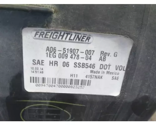 FREIGHTLINER CASCADIA 113 HEADLAMP ASSEMBLY