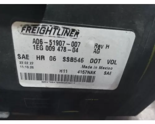 FREIGHTLINER CASCADIA 113 HEADLAMP ASSEMBLY