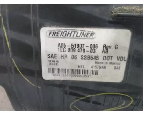 FREIGHTLINER CASCADIA 113 HEADLAMP ASSEMBLY