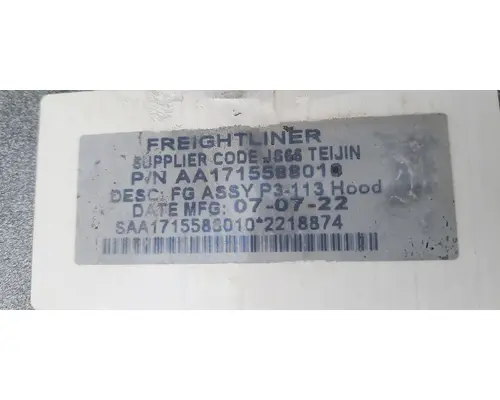 FREIGHTLINER CASCADIA 113 HOOD