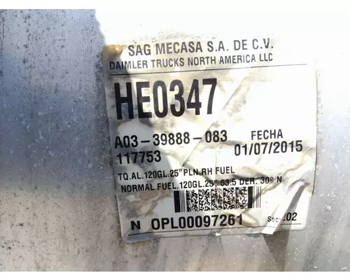 FREIGHTLINER CASCADIA 125 2008-2020 FUEL TANK