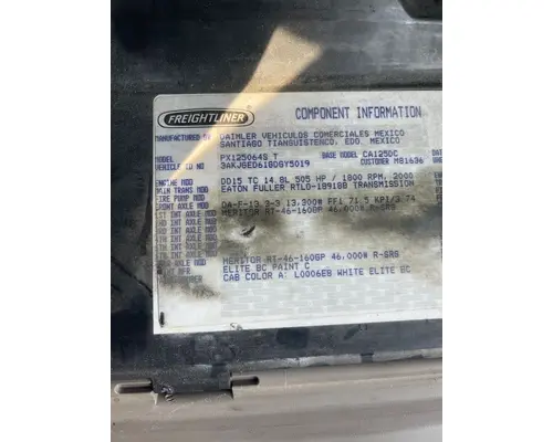 FREIGHTLINER CASCADIA 125BBC Complete Vehicle