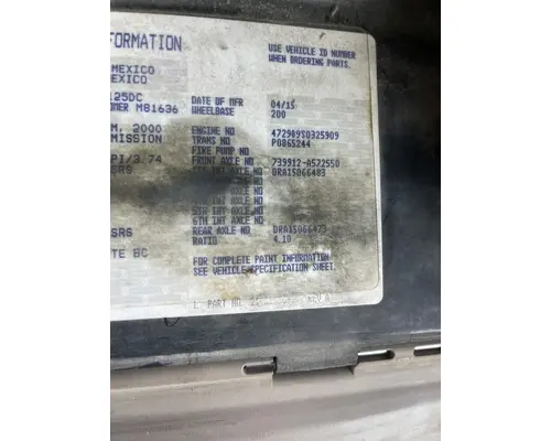 FREIGHTLINER CASCADIA 125BBC Complete Vehicle