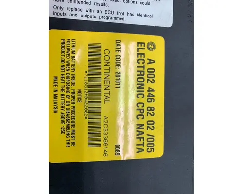 FREIGHTLINER CASCADIA 125BBC ECM (Common Powertrain Controller)