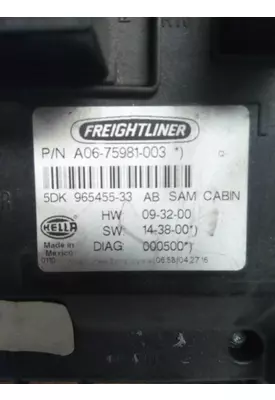 FREIGHTLINER CASCADIA 125 CAB CONTROL UNIT MODULE