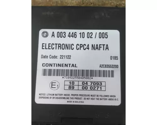 FREIGHTLINER CASCADIA 125 CAB CONTROL UNIT MODULE
